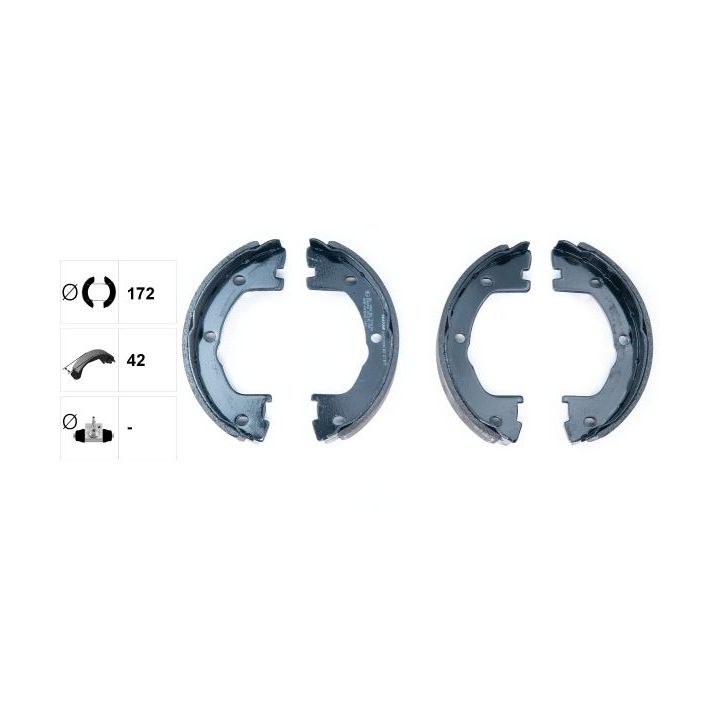 Stabdžių trinkelių komplektas, stovėjimo stabdis TEXTAR 91059000