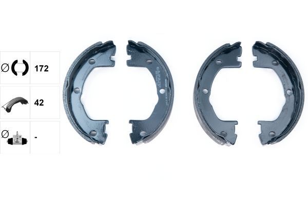 Stabdžių trinkelių komplektas, stovėjimo stabdis TEXTAR 91059000