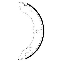 Stabdžių trinkelių komplektas, stovėjimo stabdis TEXTAR 91062100