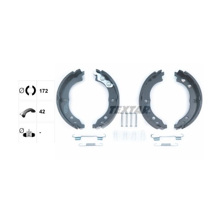 Stabdžių trinkelių komplektas, stovėjimo stabdis TEXTAR 91064800