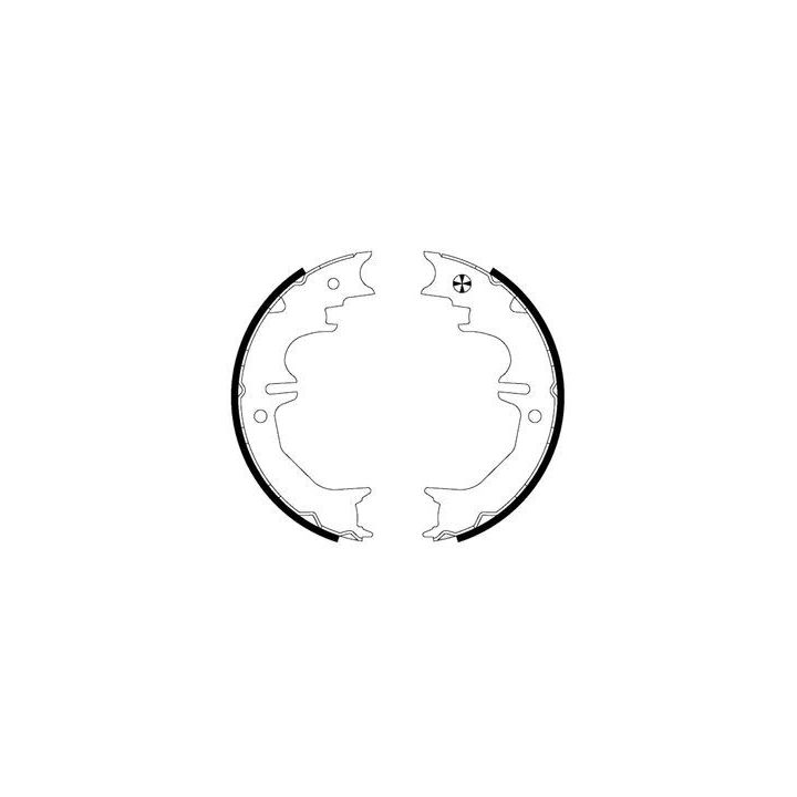 Stabdžių trinkelių komplektas, stovėjimo stabdis TEXTAR 91066100