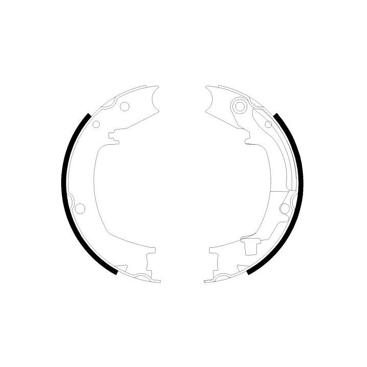 Stabdžių trinkelių komplektas, stovėjimo stabdis TEXTAR 91066400