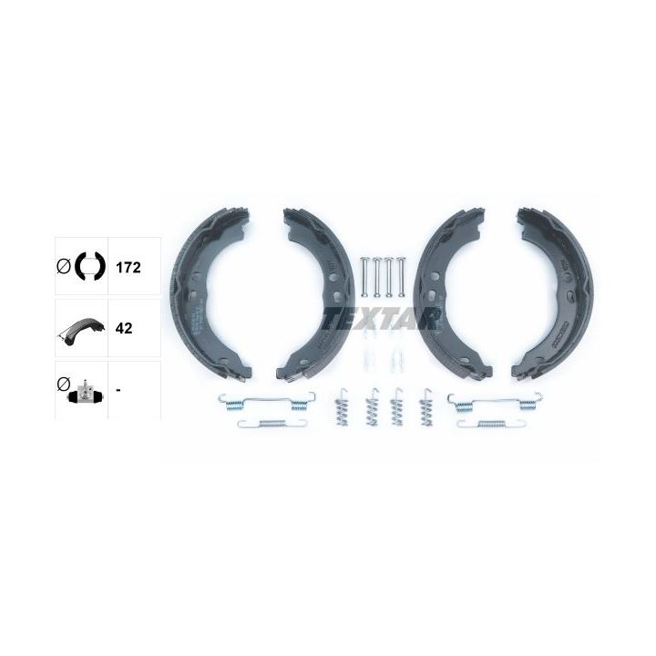 Stabdžių trinkelių komplektas, stovėjimo stabdis TEXTAR 91066700