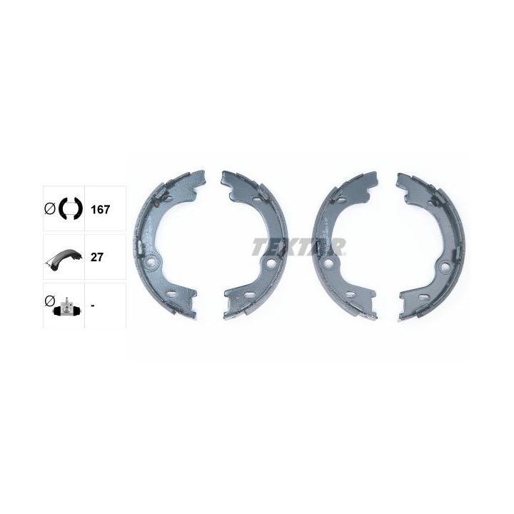 Stabdžių trinkelių komplektas, stovėjimo stabdis TEXTAR 91068100