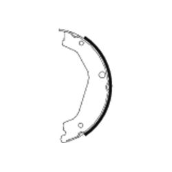 Stabdžių trinkelių komplektas, stovėjimo stabdis TEXTAR 91068400