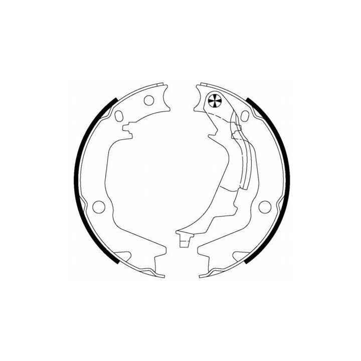 Stabdžių trinkelių komplektas, stovėjimo stabdis TEXTAR 91070300