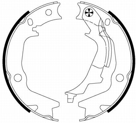 Stabdžių trinkelių komplektas, stovėjimo stabdis TEXTAR 91070300