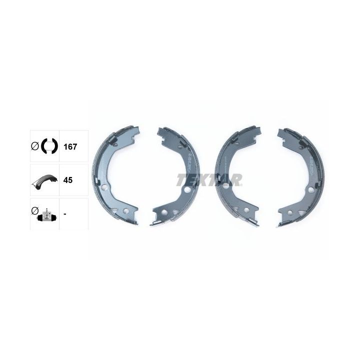 Stabdžių trinkelių komplektas, stovėjimo stabdis TEXTAR 91070700