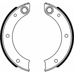 Stabdžių trinkelių komplektas, stovėjimo stabdis TEXTAR 91071200