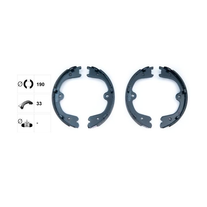 Stabdžių trinkelių komplektas, stovėjimo stabdis TEXTAR 91073100