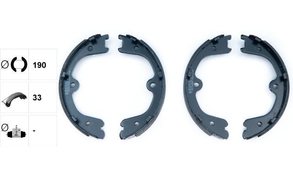 Stabdžių trinkelių komplektas, stovėjimo stabdis TEXTAR 91073100