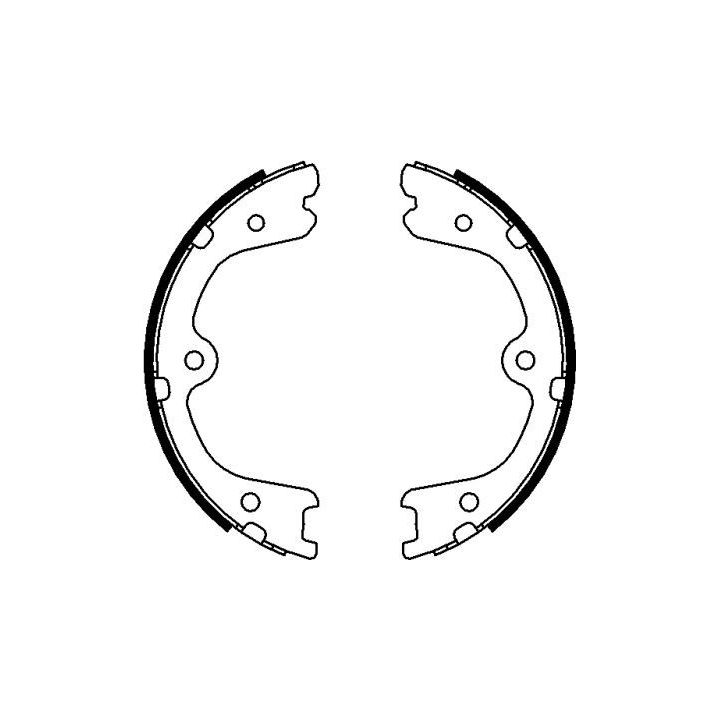 Stabdžių trinkelių komplektas, stovėjimo stabdis TEXTAR 91073200