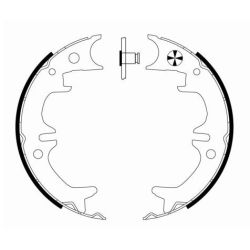 Stabdžių trinkelių komplektas, stovėjimo stabdis TEXTAR 91074600