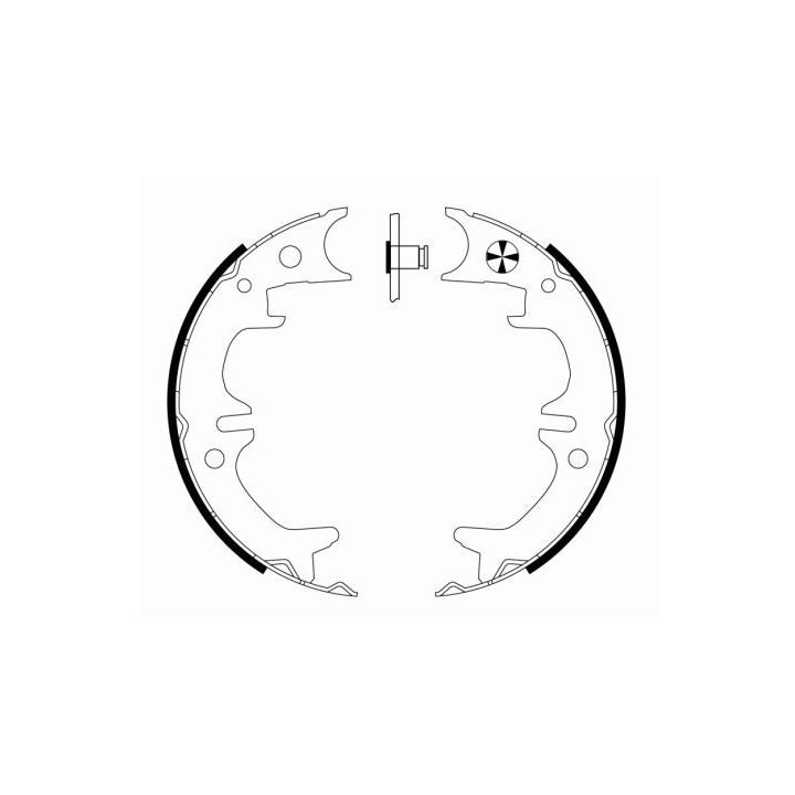 Stabdžių trinkelių komplektas, stovėjimo stabdis TEXTAR 91074600