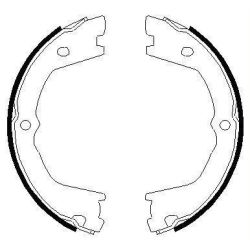 Stabdžių trinkelių komplektas, stovėjimo stabdis TEXTAR 91074900