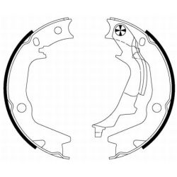 Stabdžių trinkelių komplektas, stovėjimo stabdis TEXTAR 91075400