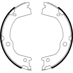 Stabdžių trinkelių komplektas, stovėjimo stabdis TEXTAR 91075900