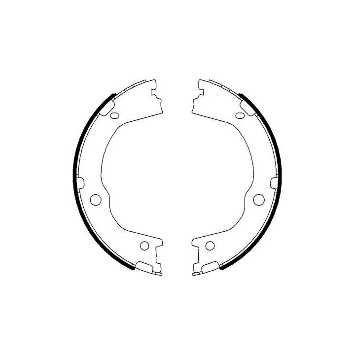 Stabdžių trinkelių komplektas, stovėjimo stabdis TEXTAR 91075900