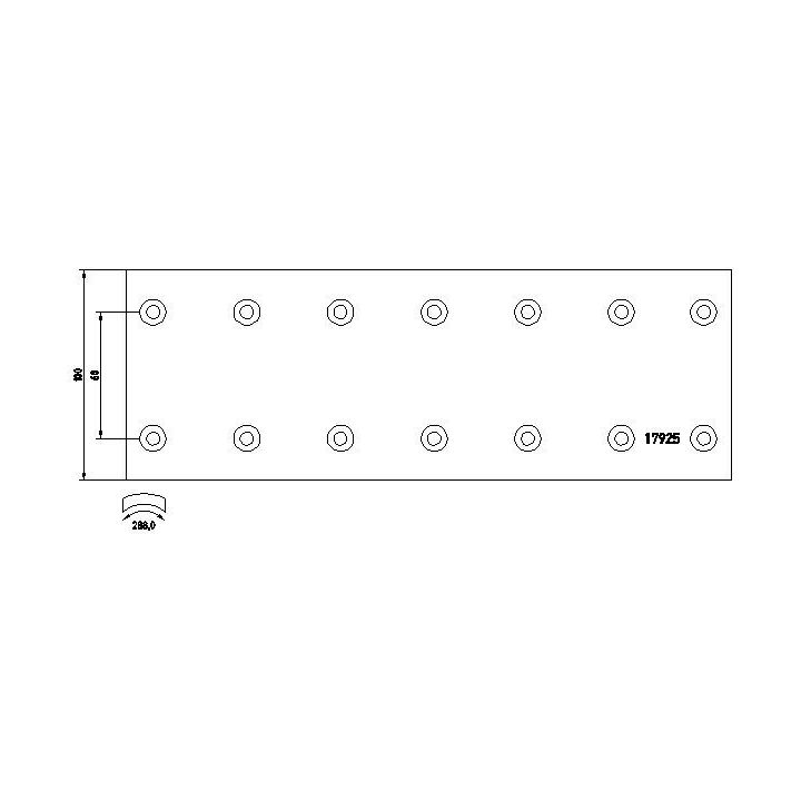 Stabdžių antdėklo rinkinys, būgninis stabdys TEXTAR 1792408