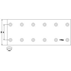 Stabdžių antdėklo rinkinys, būgninis stabdys TEXTAR 1792409