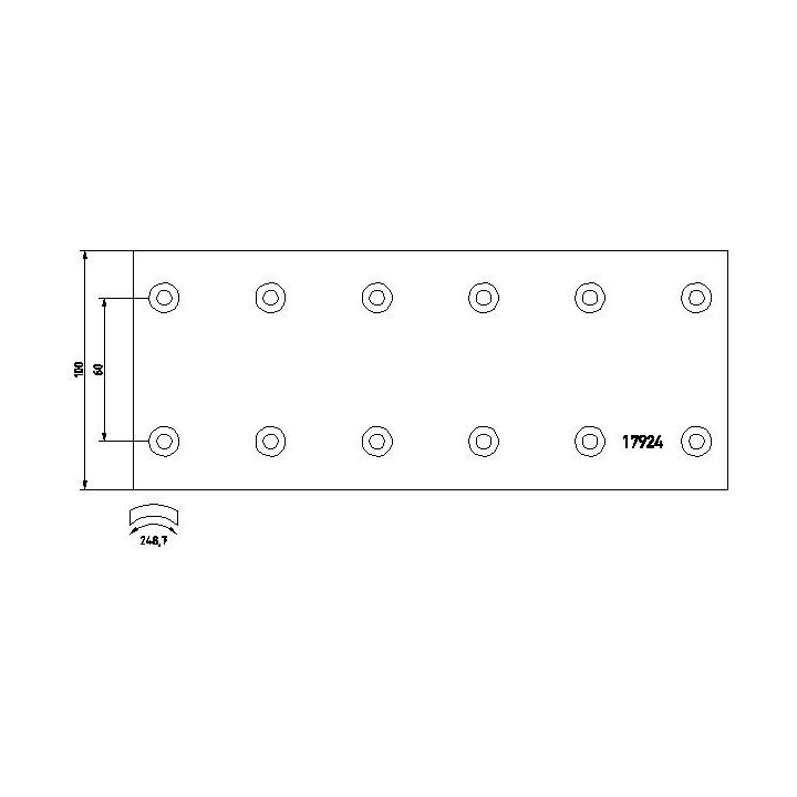 Stabdžių antdėklo rinkinys, būgninis stabdys TEXTAR 1792409