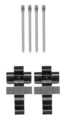 Priedų komplektas, stabdžių apkaba TEXTAR 82517600