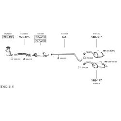 Išmetimo sistema BOSAL SYS01511