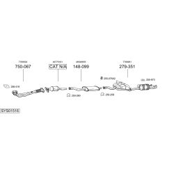 Išmetimo sistema BOSAL SYS01516