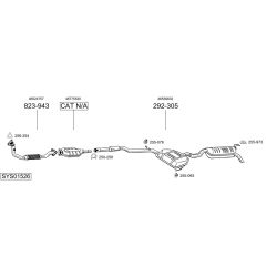 Išmetimo sistema BOSAL SYS01526