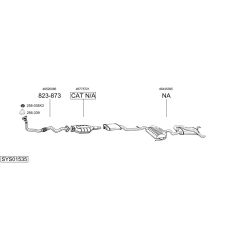 Išmetimo sistema BOSAL SYS01535