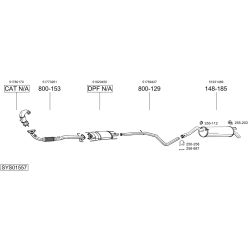 Išmetimo sistema BOSAL SYS01557