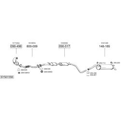 Išmetimo sistema BOSAL SYS01558