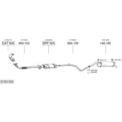 Išmetimo sistema BOSAL SYS01559