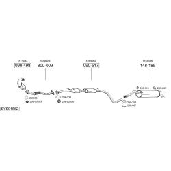 Išmetimo sistema BOSAL SYS01562