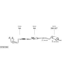Išmetimo sistema BOSAL SYS01564