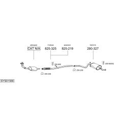 Išmetimo sistema BOSAL SYS01566