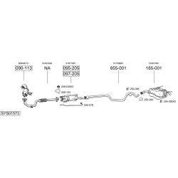 Išmetimo sistema BOSAL SYS01573