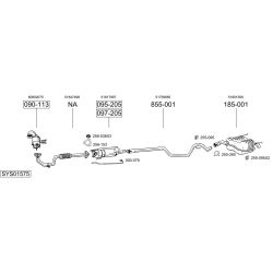 Išmetimo sistema BOSAL SYS01575