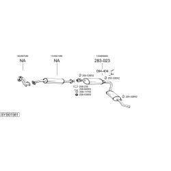 Išmetimo sistema BOSAL SYS01581