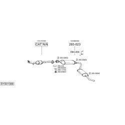 Išmetimo sistema BOSAL SYS01588