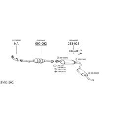 Išmetimo sistema BOSAL SYS01590