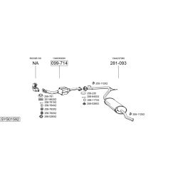 Išmetimo sistema BOSAL SYS01592