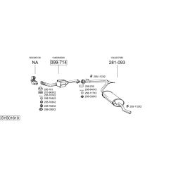 Išmetimo sistema BOSAL SYS01610