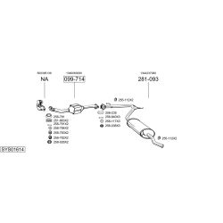 Išmetimo sistema BOSAL SYS01614