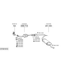 Išmetimo sistema BOSAL SYS01616