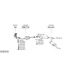 Išmetimo sistema BOSAL SYS01619