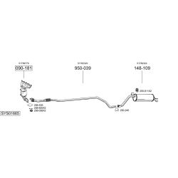 Išmetimo sistema BOSAL SYS01665
