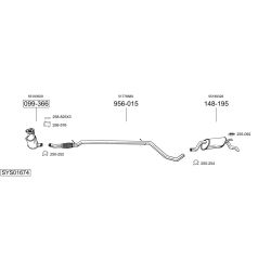 Išmetimo sistema BOSAL SYS01674