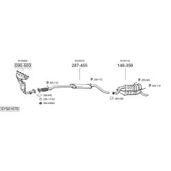 Išmetimo sistema BOSAL SYS01678