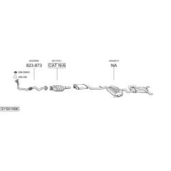 Išmetimo sistema BOSAL SYS01686